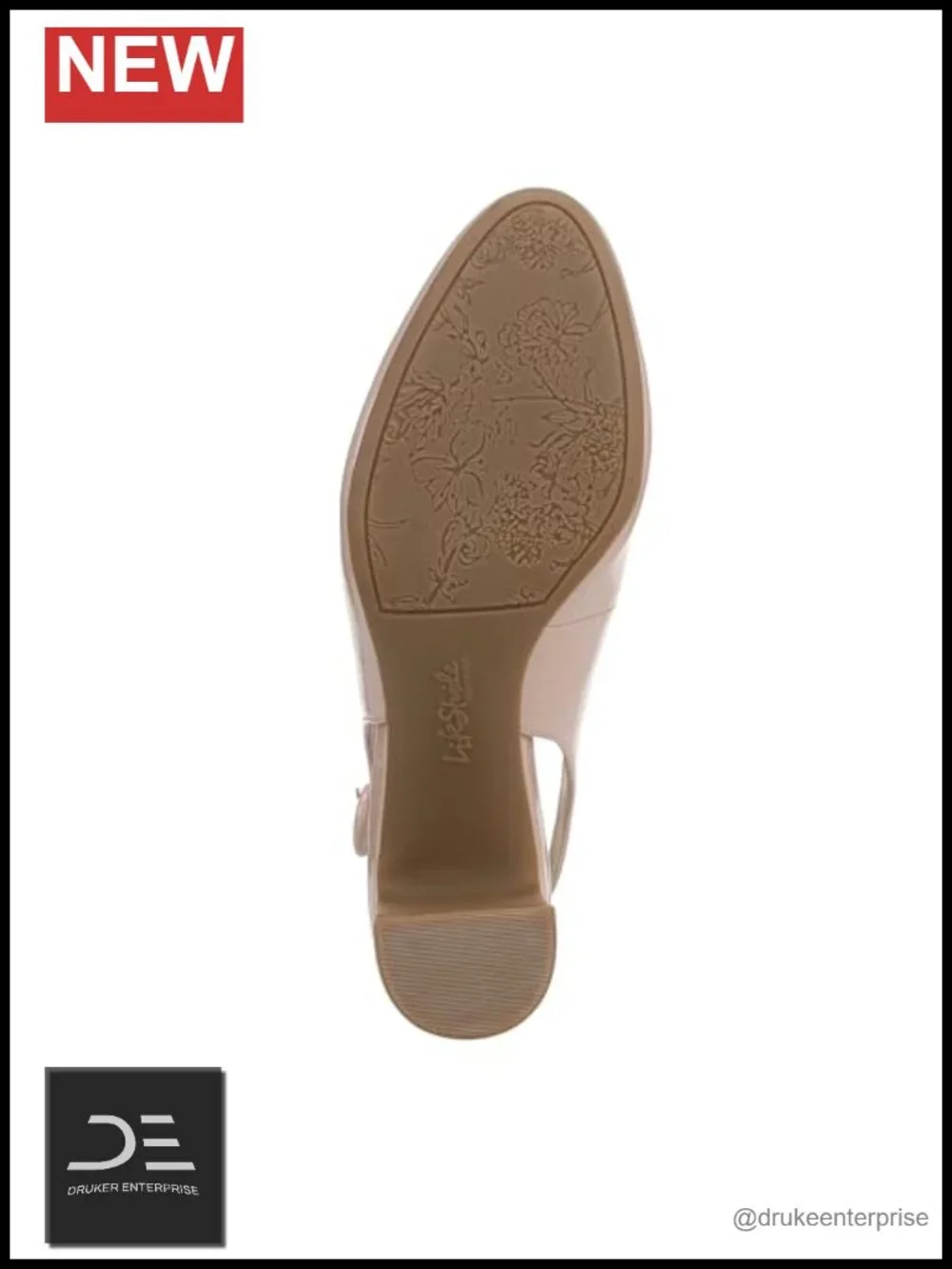 Womens Slingback Pumps Block Heel Almond Toe Dress Shoes